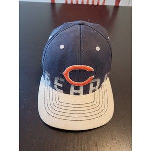 Chicago Bears On the Field Flex Fit Hat Reebok Youth Cap Navy Orange